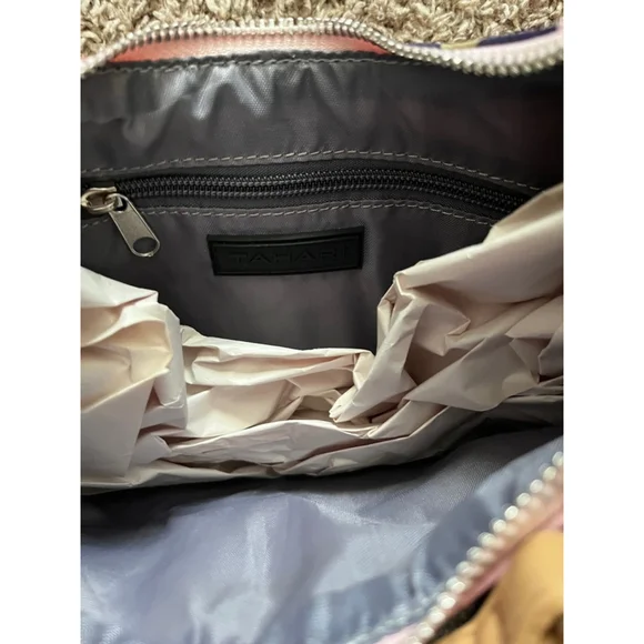 Tahari Floral Hobo NWOT Bag Medium Pink Multi-color - Picture 7 of 7